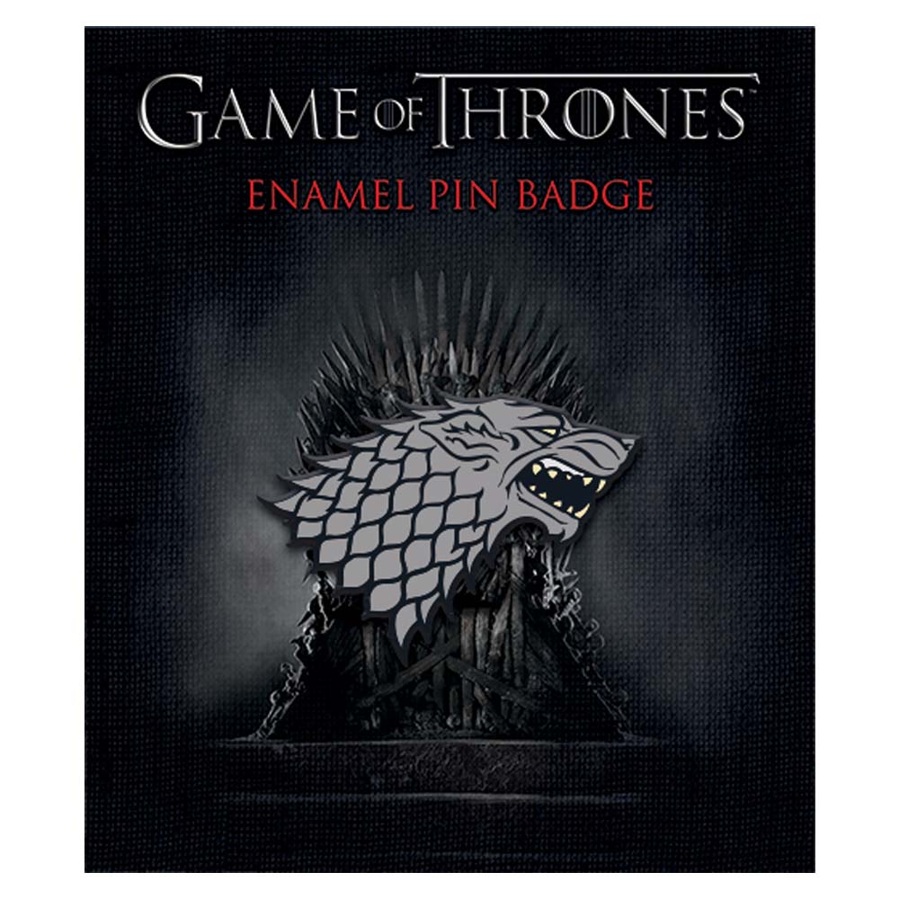 GAME OF THRONES ゲーム・オブ・スローンズ - Stark / メタル・ピンバッジ / バッジ - PGS